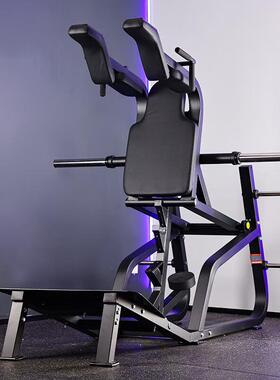 亿迈哈克深蹲机综合训练器蹬腿训练器臀部V字斜下蹲器材EM1032