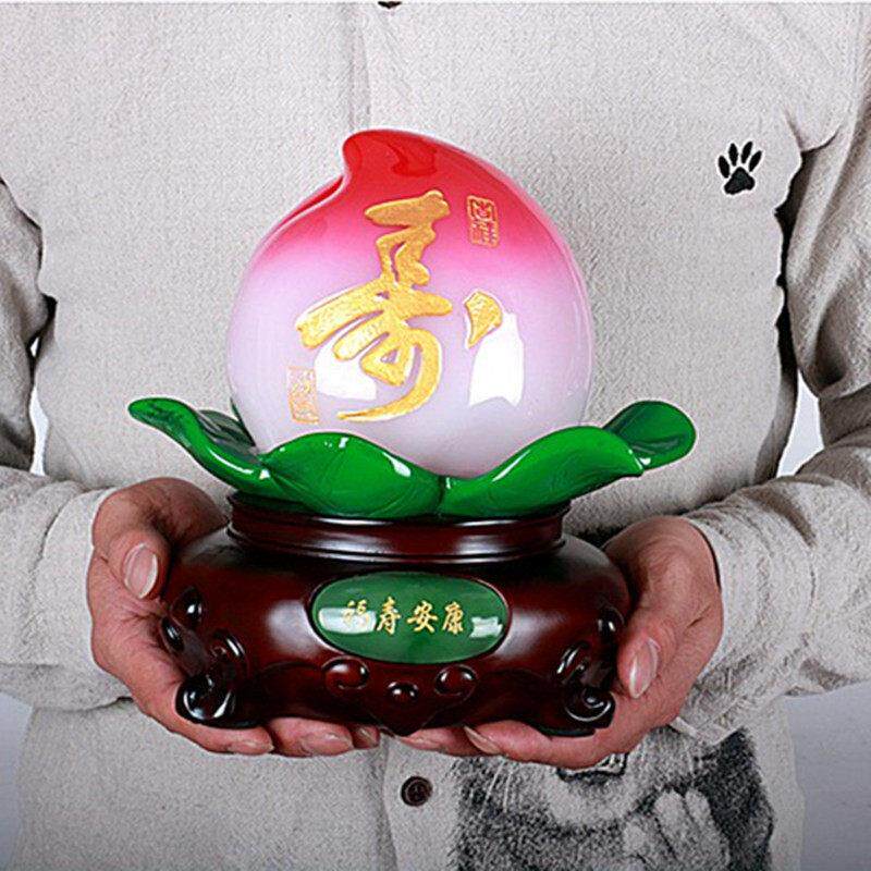 寿桃摆件送爷爷奶奶老人长辈607080过寿祝寿贺寿大寿礼品生日礼物