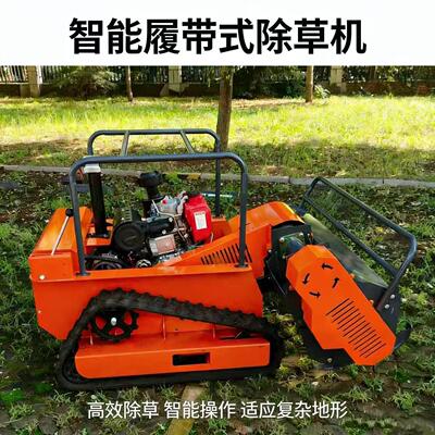 全地形履带式遥控割草机小型农业果园草坪拓荒除草机柴油碎草机