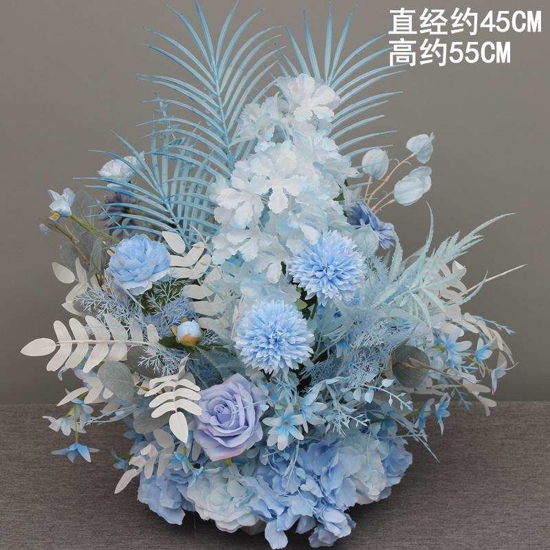 花艺区仿真装饰花成品摆舞台路桌花台布花婚礼t引迎宾婚庆盆花置