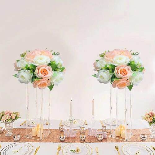 15 Head Flower Wedding Decoration Mariage Rose Silk