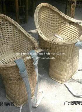 背篼竹编婴儿童小孩四季通用纯手工背娃娃竹编婴儿背篓