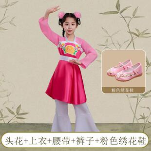 正品六一黄梅戏演出演服儿童对花款古装书童丫环成人打新猪服草戏