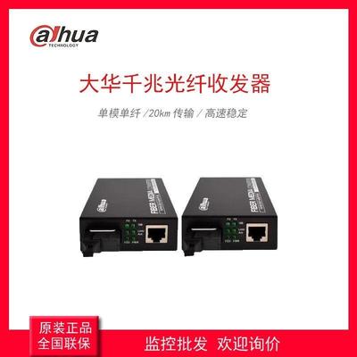 大华工业级光纤收发器单模单纤百兆DH-OTE113TC-G+RC-G/113T/R-G