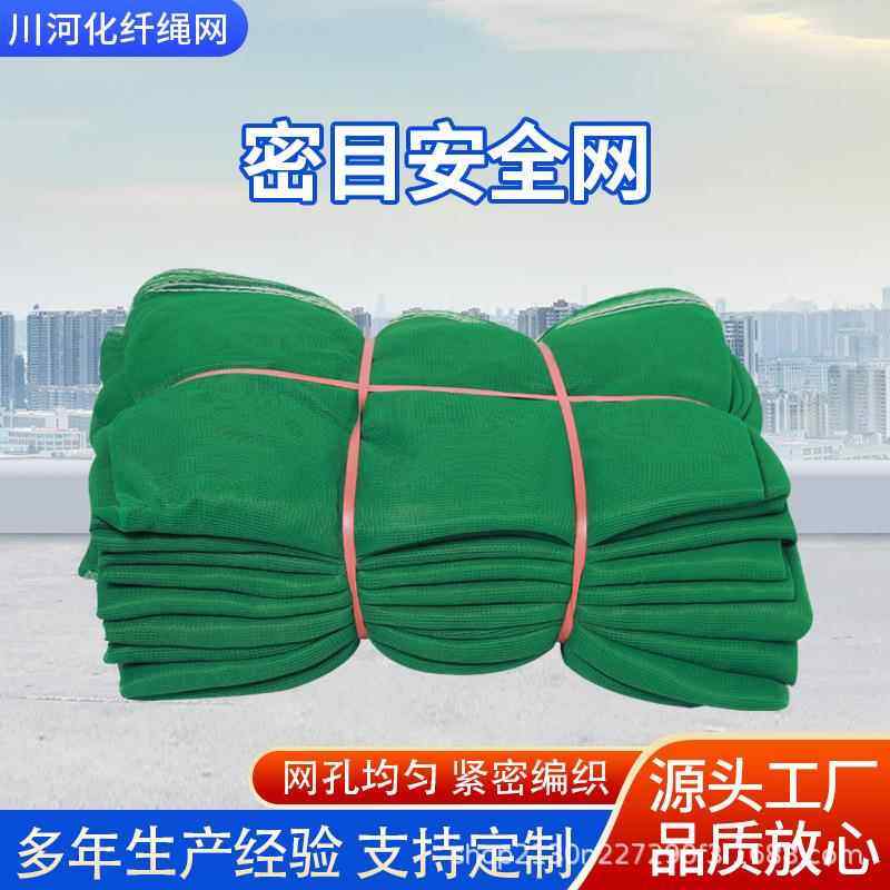 建筑安全密目网工地工程阻燃防护网国标安全聚乙烯聚酯防坠绿网