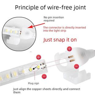 led灯带无导线专用插头驱动器220V整流器接头防水灯带电源控制器