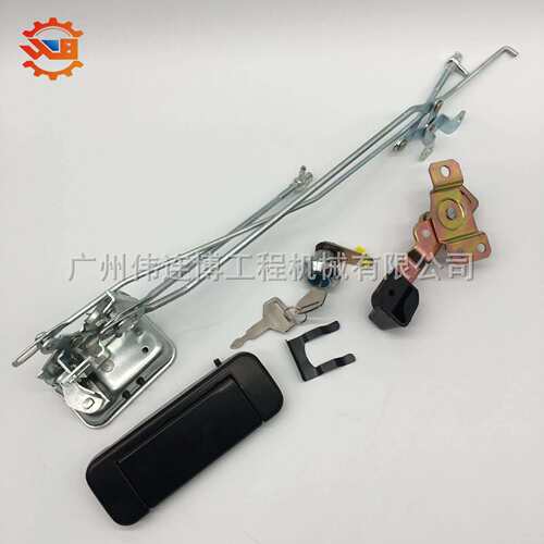 三一挖掘机配件SY55/65/75C-9/135C/200-8驾驶室门锁总成锁芯锁块