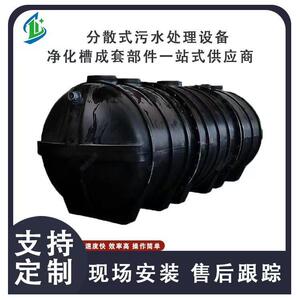 一体化PE滚塑三格式化粪池美丽乡村建设用污水净化槽HDPE调节池