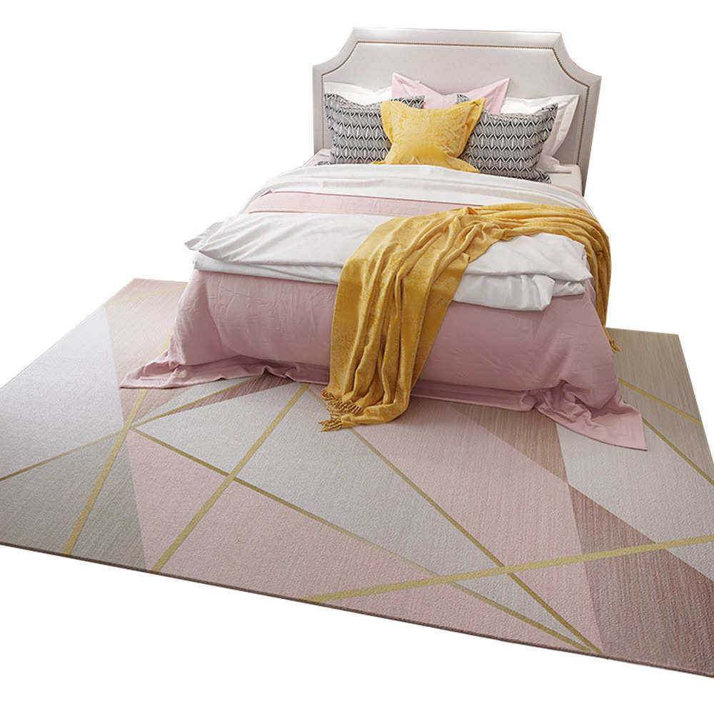 北欧几何客厅地毯 爆款沙发茶几地垫 卧室床边满铺地毯,居家布艺,地毯,淘宝优惠券,粉丝福利购,淘宝优惠卷