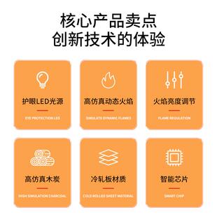 电圆子壁炉直径半装 饰壁柜炉电仿真火1000 取暖壁炉欧式 工子厂新款