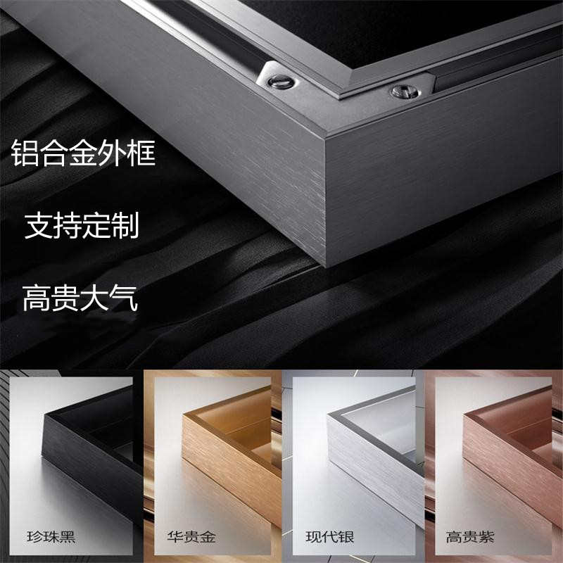 窄边油画框定制铝合金外框定做内框相框大尺寸免装裱亚麻油画布