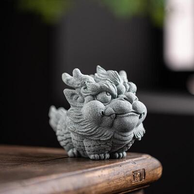 瑞祥麒招财神QDR兽居桌面装饰摆件茶桌茶宠摆件鱼缸盆栽景家观造