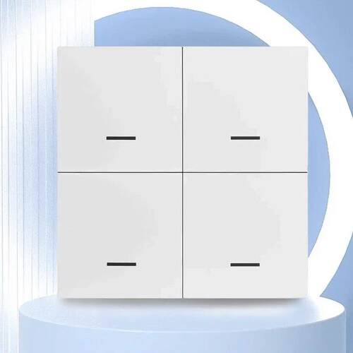 Zigbee场景开关四键随意贴四键场景开关支持Home assistant