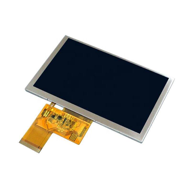 源头厂家5寸800*480TFT LCD 显示屏 40pin插接配电容触控屏