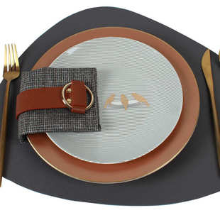 餐桌装 别墅软装 饰摆件刀叉勺 西式 陶瓷餐盘摆台样板间餐盘套装