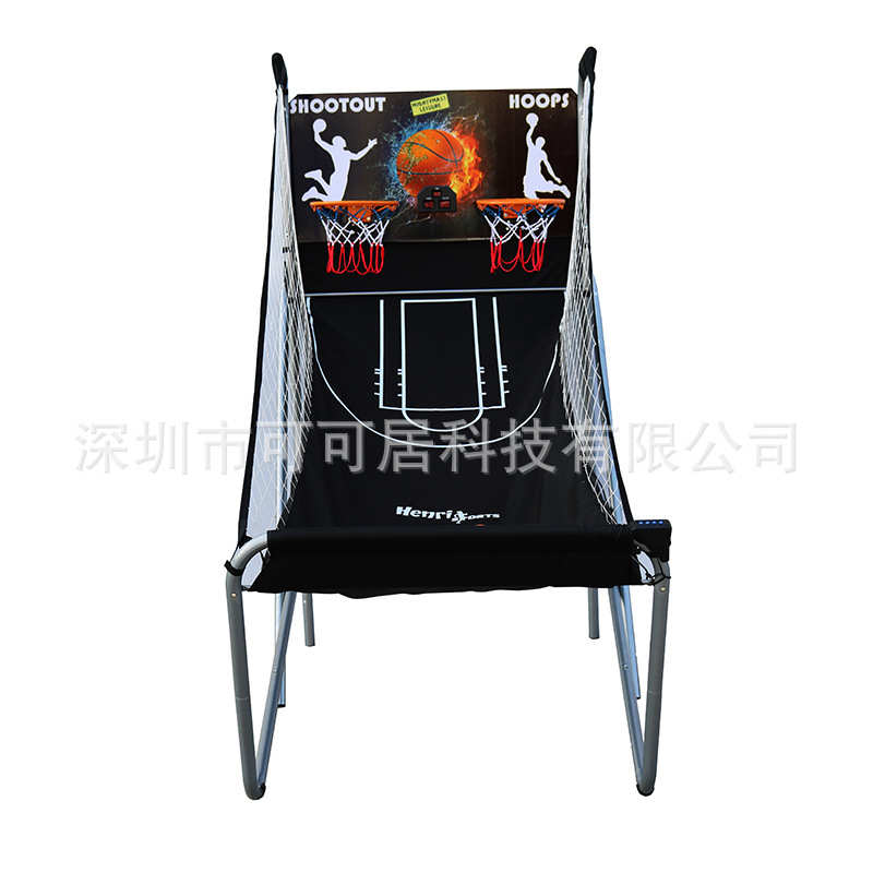 篮球架计分可可标准铁管加粗儿童电子居投篮机自动室内双人成人