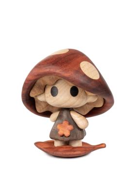 原上城原创设计winki温琪系列蘑菇实木模型桌面摆件高级潮流礼物