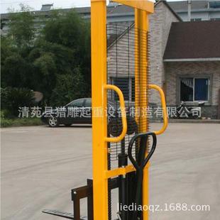 厂家供应电1吨手液压堆951高叉车充电降式 卸搬运车 半动升仓动库装