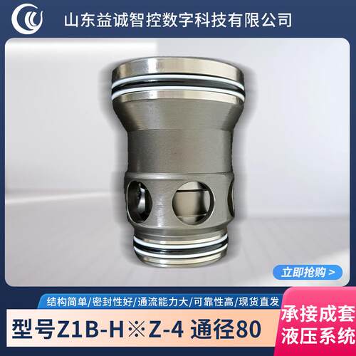 二通插装阀插装件Z1B-H※Z-4通径80厂家供应成套液压系统