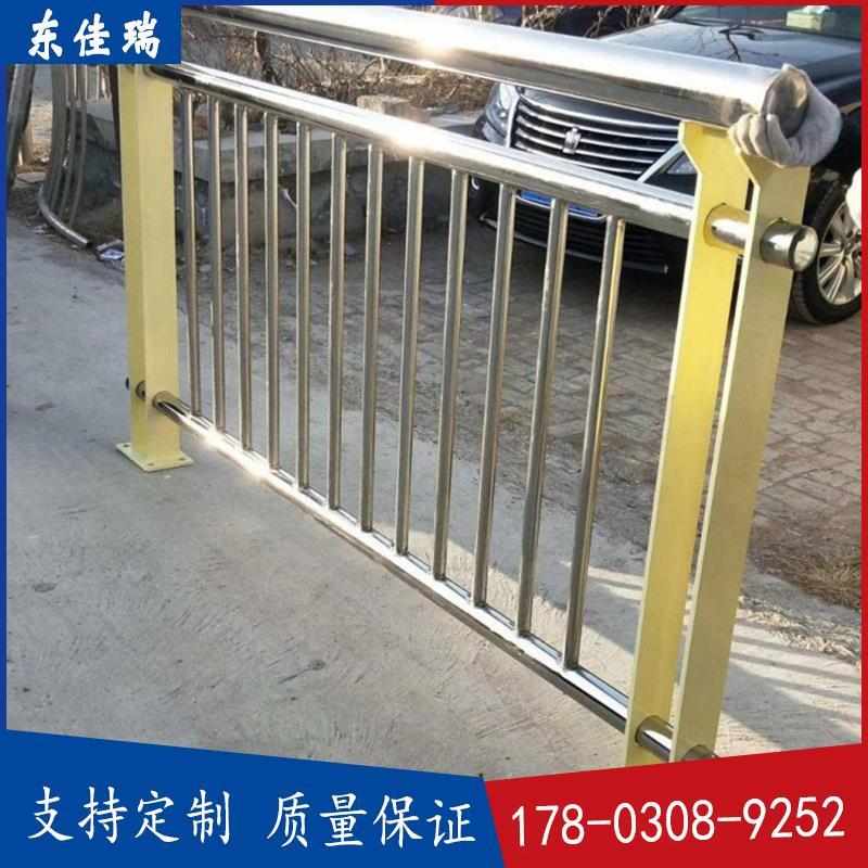 不锈钢复合管桥梁防撞护栏铝合金河道栏杆景观灯光道路防护隔离栏