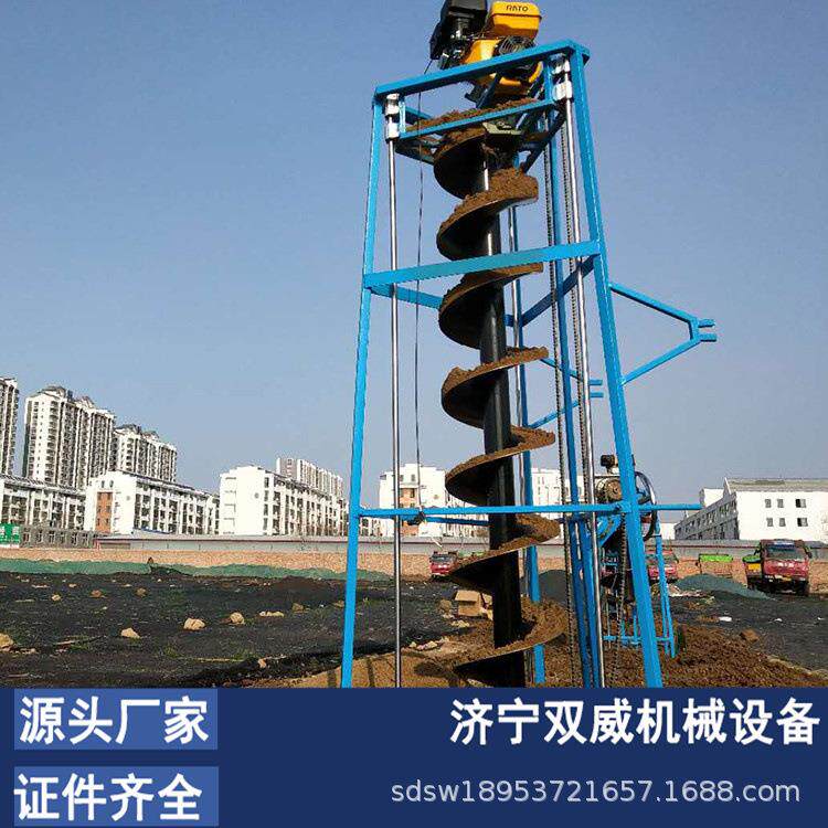 厂家直供汽油植树挖坑机 手推式大马力挖坑机 单人操作挖坑机