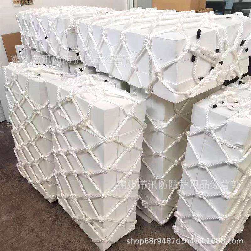 EVA泡沫船用防撞垫子多规格尼码头防碰垫龙绳编织方形岸边防碰垫