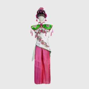 正品儿翎童俏花旦舞服小花戏曲旦女童京剧小红蹈娘演出服心有兮表