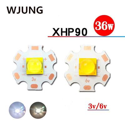 仿科锐P90灯珠XHP90-36W 白光暖白光大功率LED灯珠焊板