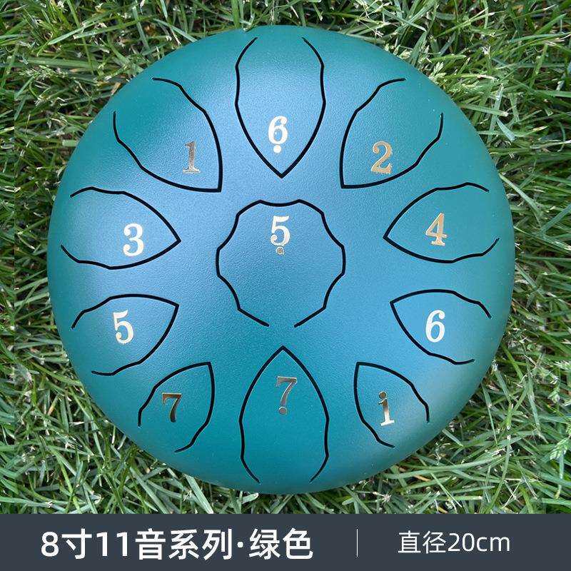 空灵鼓8寸11音F调钢舌鼓音舌鼓空鸣鼓初学儿童款空灵鼓简单乐器