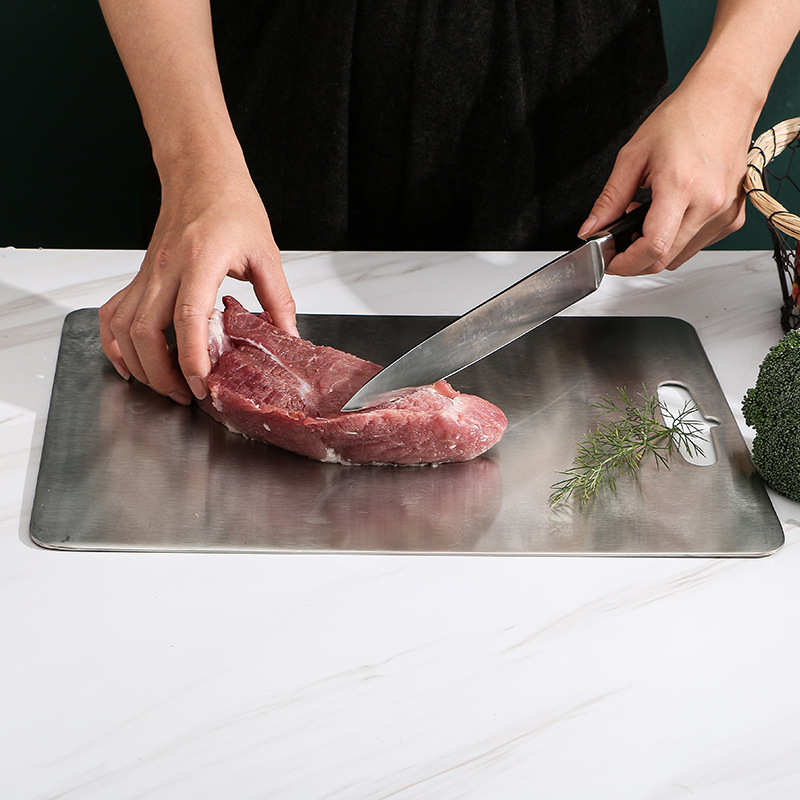 厂家304不锈钢砧板菜板面包板厨房家用双面切菜水果方形案板擀面