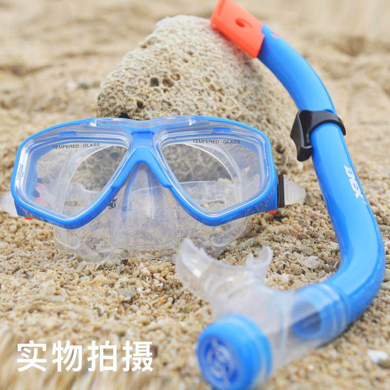 帅普厂家少年潜水镜 浮潜全干式呼吸管潜水装备 儿童潜水面镜