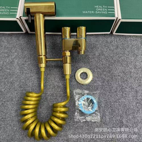 不钢一进二角阀冲洗喷枪马桶伴侣生出间厕所锈双控增压三卫角阀.