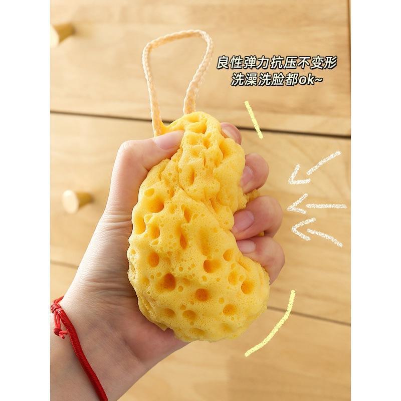 奶酪沐浴球儿童宝宝洗澡起泡海绵超柔软蜂窝浴花球女高档不散搓澡