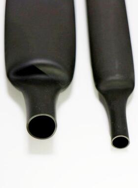 L燃黑色阻环热缩管耐高温防火VW-套1护线护热缩U套管Φ0.6mm热缩