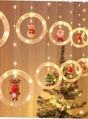 圣诞Christmas tree pendant Light belt Circular curtain light