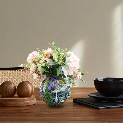 Unique Vase Resin Art Vase Star Light Flower Pot Potted