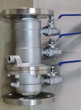 LHS742X-16P不锈钢低阻力倒流防止器 水用法兰倒流防止器 CF8材质
