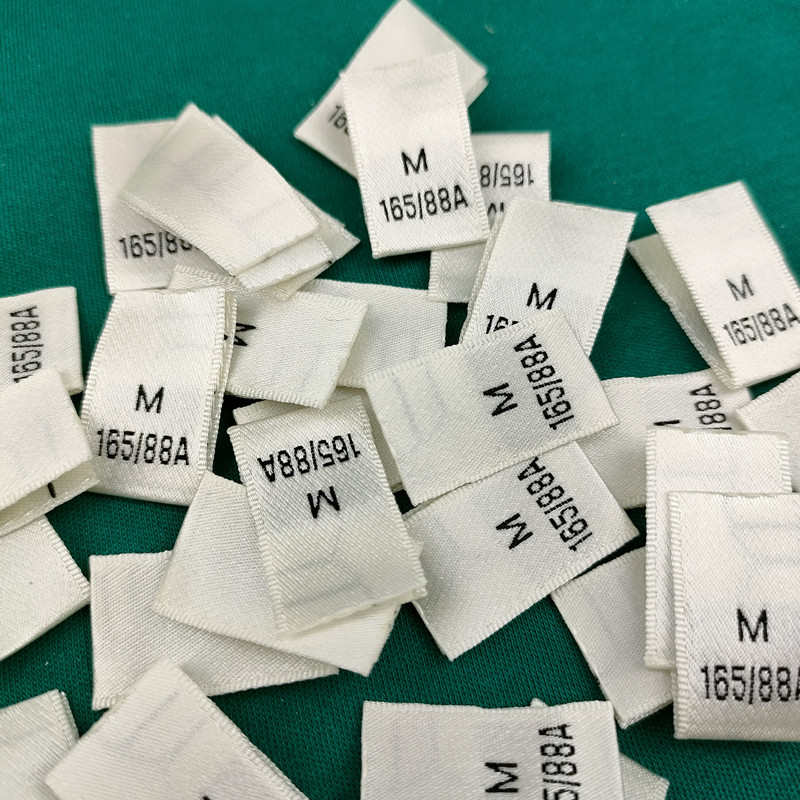 现货服装辅料织边缎带尺码标尺码唛码标号码标定做商标领标定制