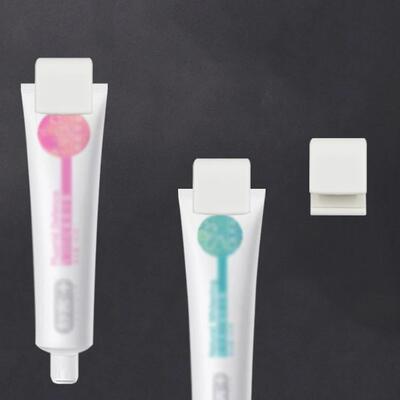 Wall-mounted multifunctional toothpaste holder and facial cl
