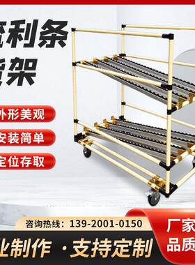 流利条4033钣金移动架线棒覆合管多功能货架车间电商物料架