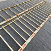 捷停车栅栏杆金色捷顺道闸杆80 40加厚铝合金停车场起降杆