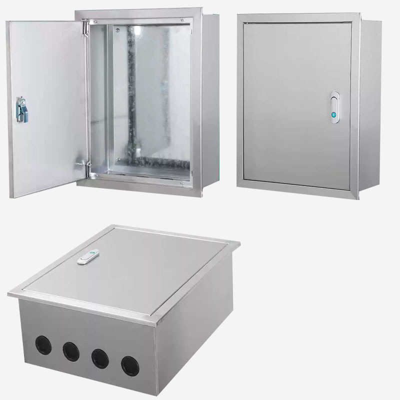 201不锈钢暗装动力配电箱室内暗装嵌入式集线箱网络布线箱弱电箱