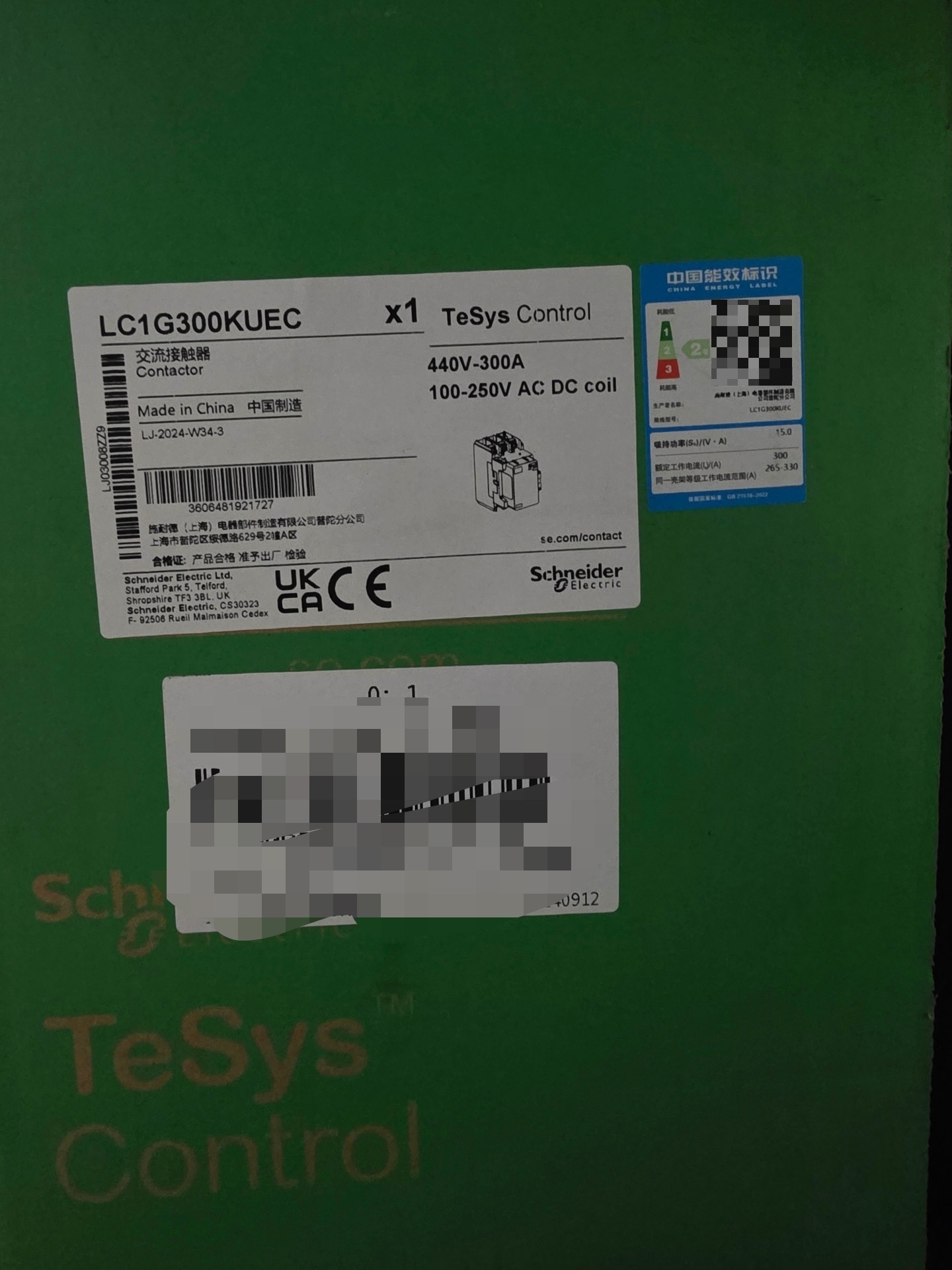 施耐德LC1G330KUEN全新正品原装