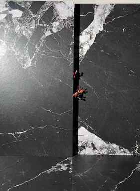 模具干粒面通体哑光防滑黑色大理石瓷砖600间200X25卫生防1滑地砖