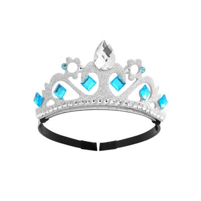 Kids Princess splay stume Plastic Crystal Tiara Snowflake Je