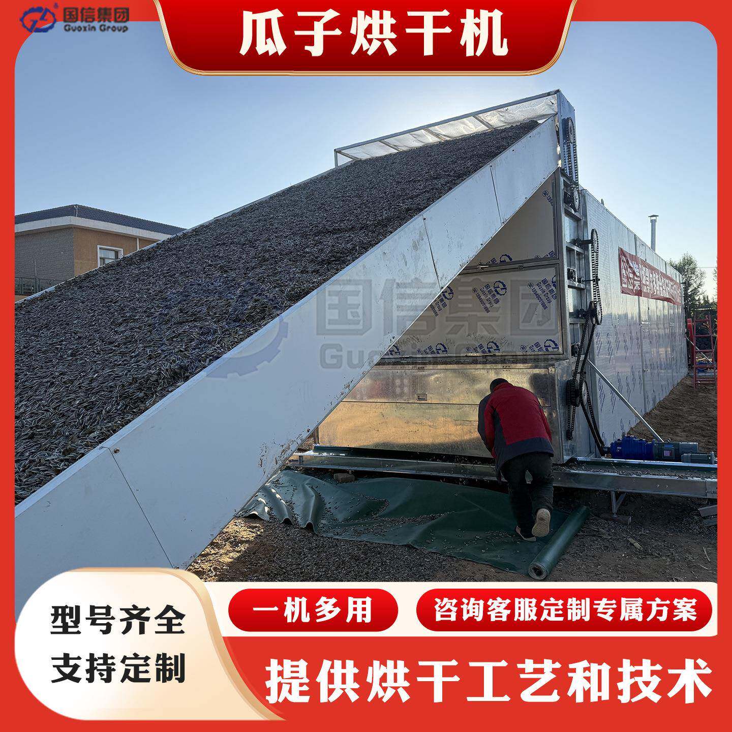 网带瓜子烘干机烧颗粒吊瓜子打瓜籽干燥机全自动白瓜子烘干设备