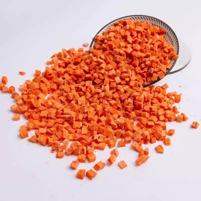 广东产脱水即食胡萝卜粒 蔬果脆胡萝卜丁500克干果