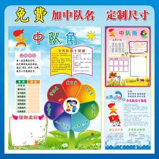 中队角布置墙贴小学生少年先锋队队徽班级文化墙教室装饰初中定制
