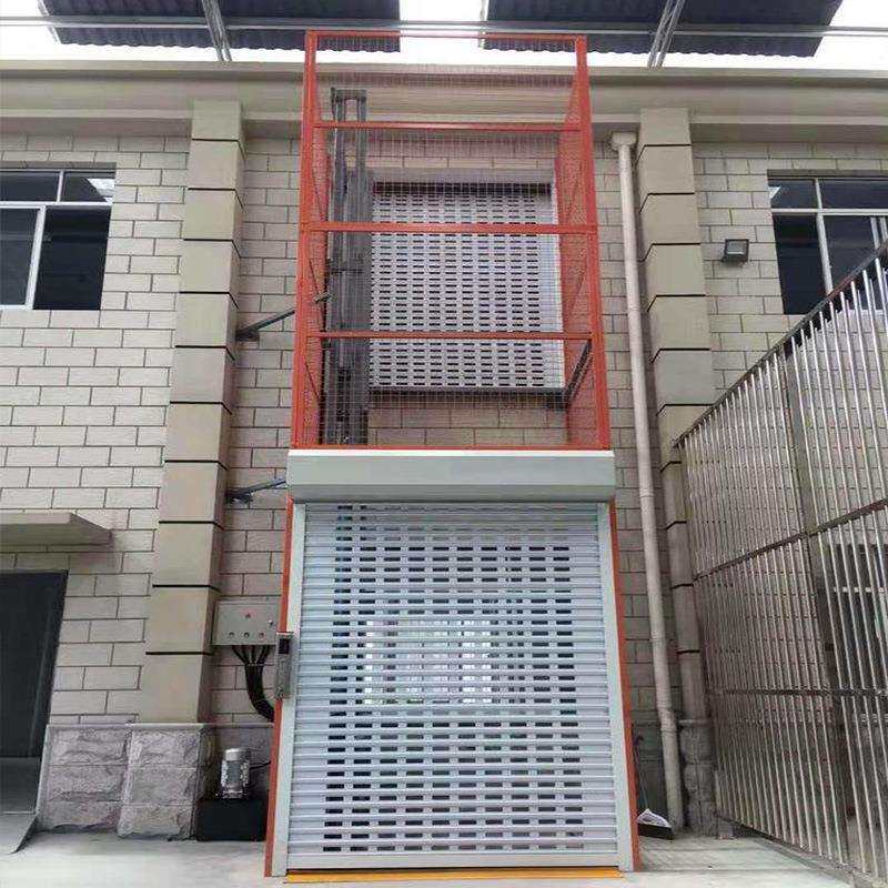 二层三层固定简易升降货梯固定升降 仓储工厂壁挂货梯导轨式货梯