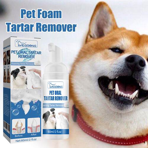 Yegbong Pet Dental Tartar Remover, Cleans Yellow Teeth and B